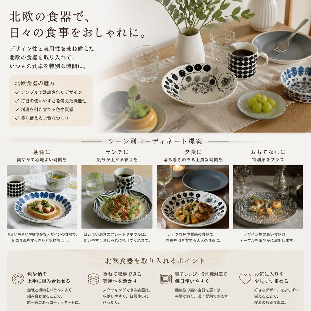 おしゃれな食器で食卓を彩る