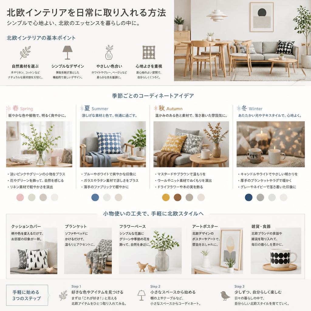 北欧スタイルを取り入れた暮らしの提案