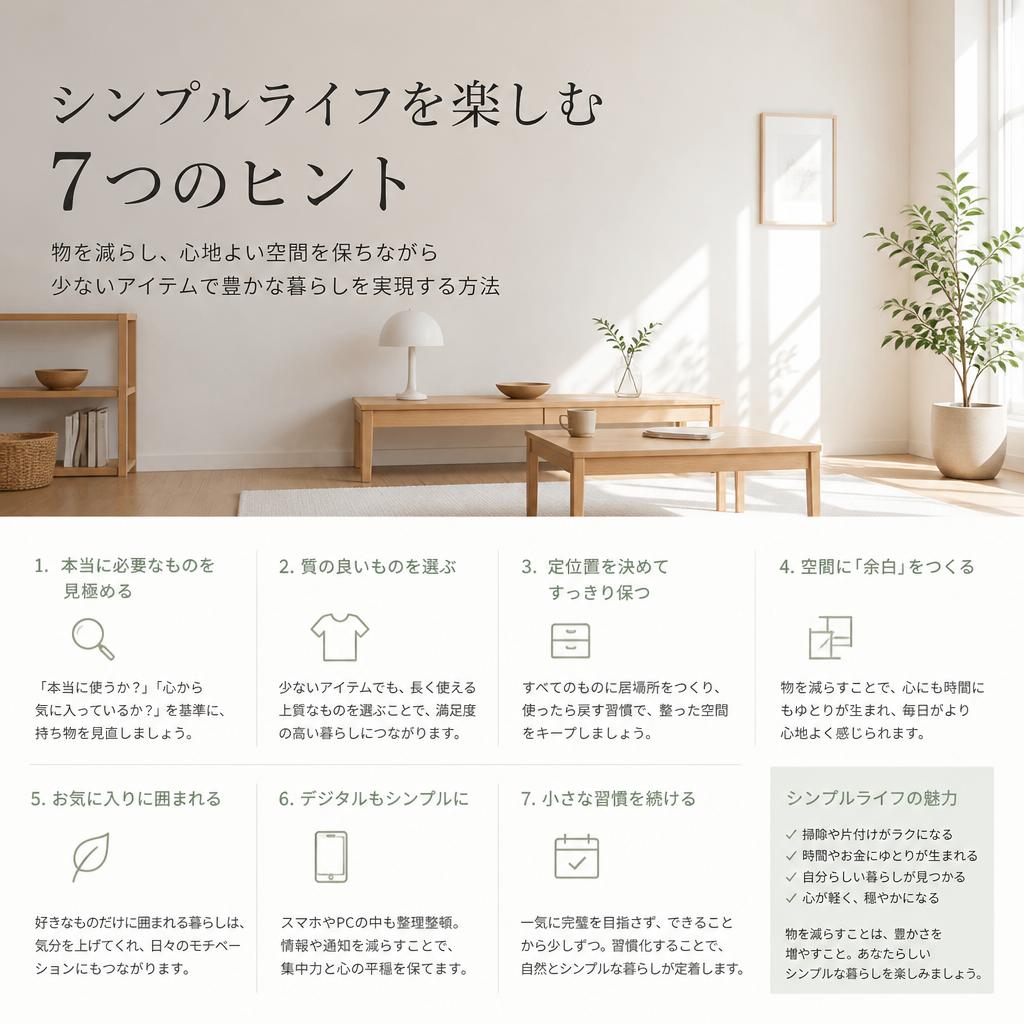 シンプルライフの楽しみ方