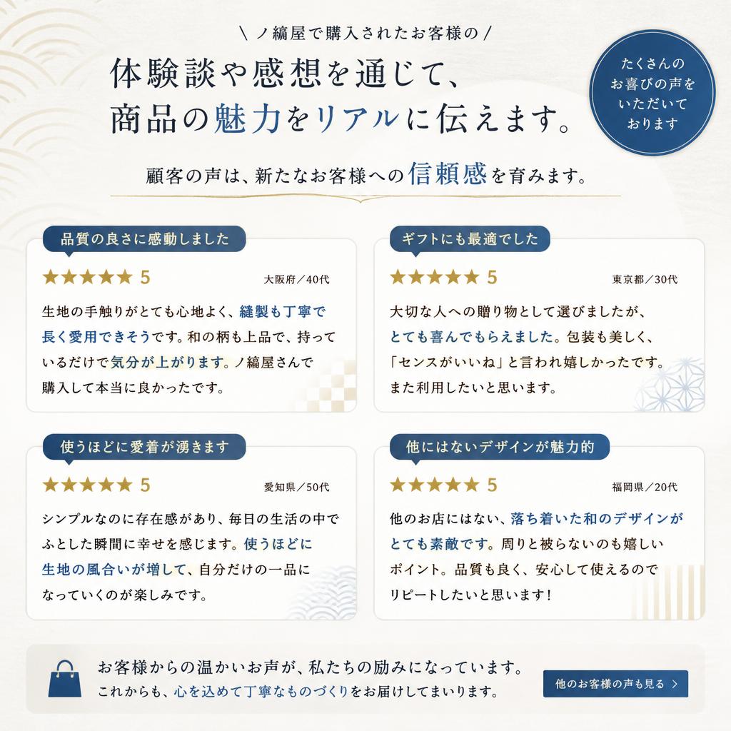 実際のお客様の声